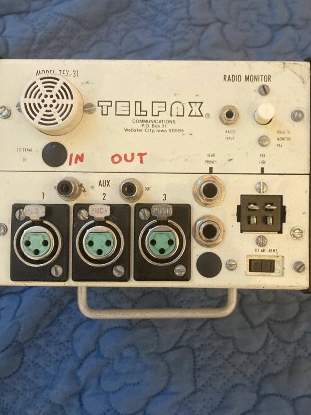 Vintage TELFAX TFX-31B Telephone Remote Unit